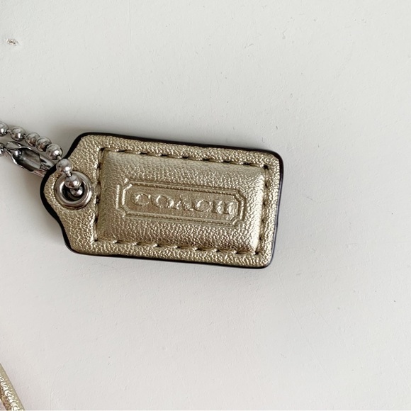 𝅺Coach Signature Logo Corner Zip Wristlet Multicoloured - Picture 4 of 12